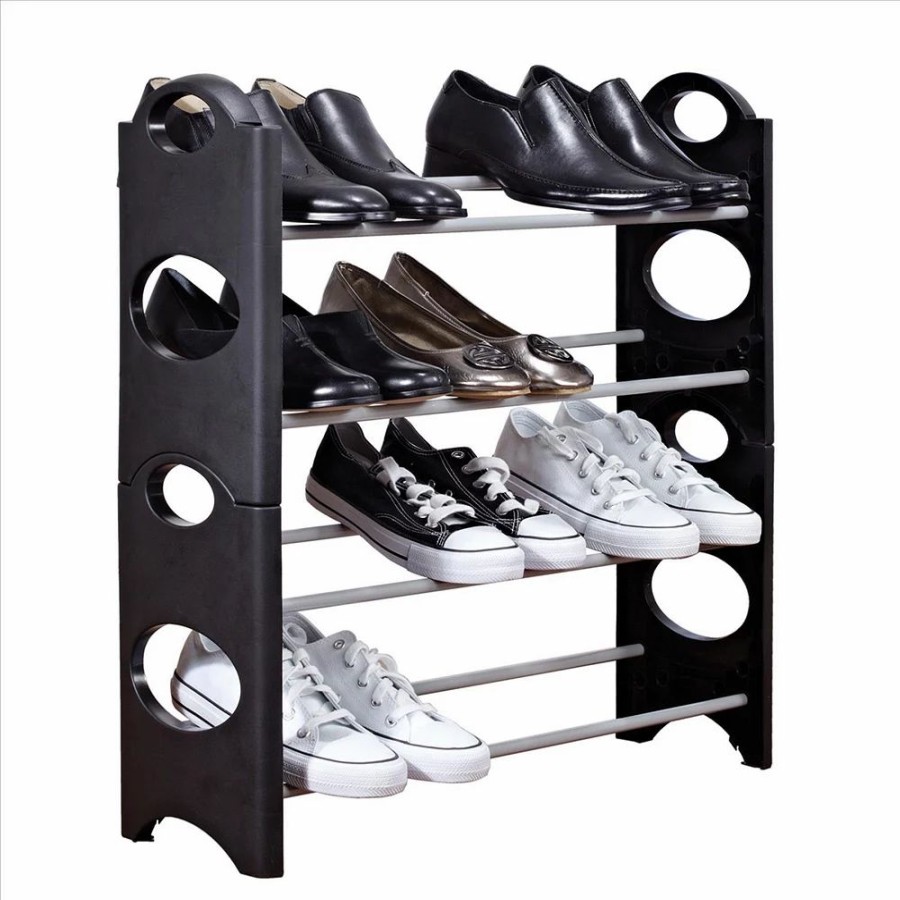 Storage & Cleaning * | Simplify 12 Pair Stackable Shoe Caddy Rack