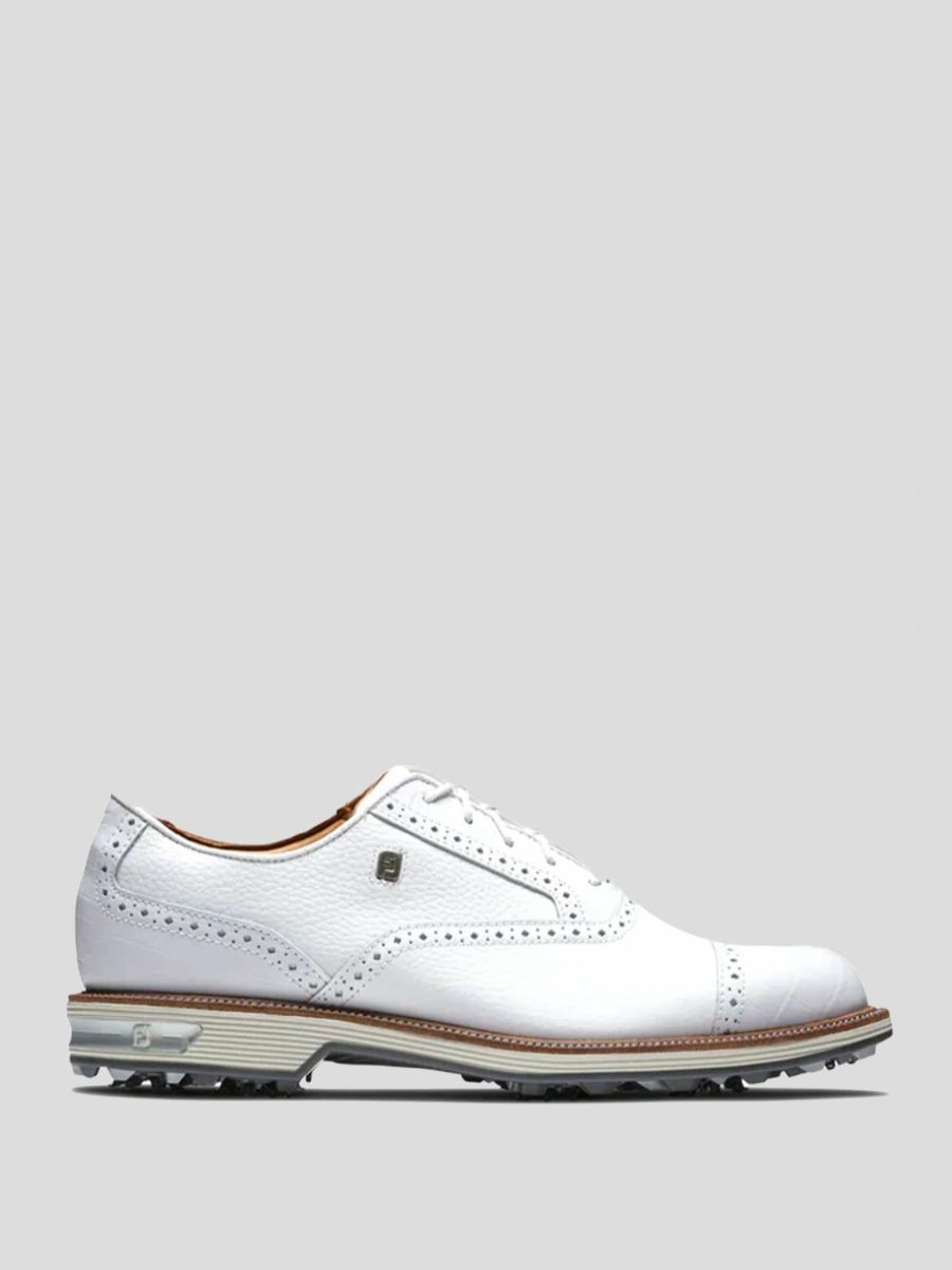 Golf * | Footjoy Men'S Premiere Series Tarlow Cleated Golf Shoe White/White/White