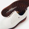 Golf * | Footjoy Men'S Dryjoys Premiere Spikeless Golf Shoe Cool White/Cool White/Red