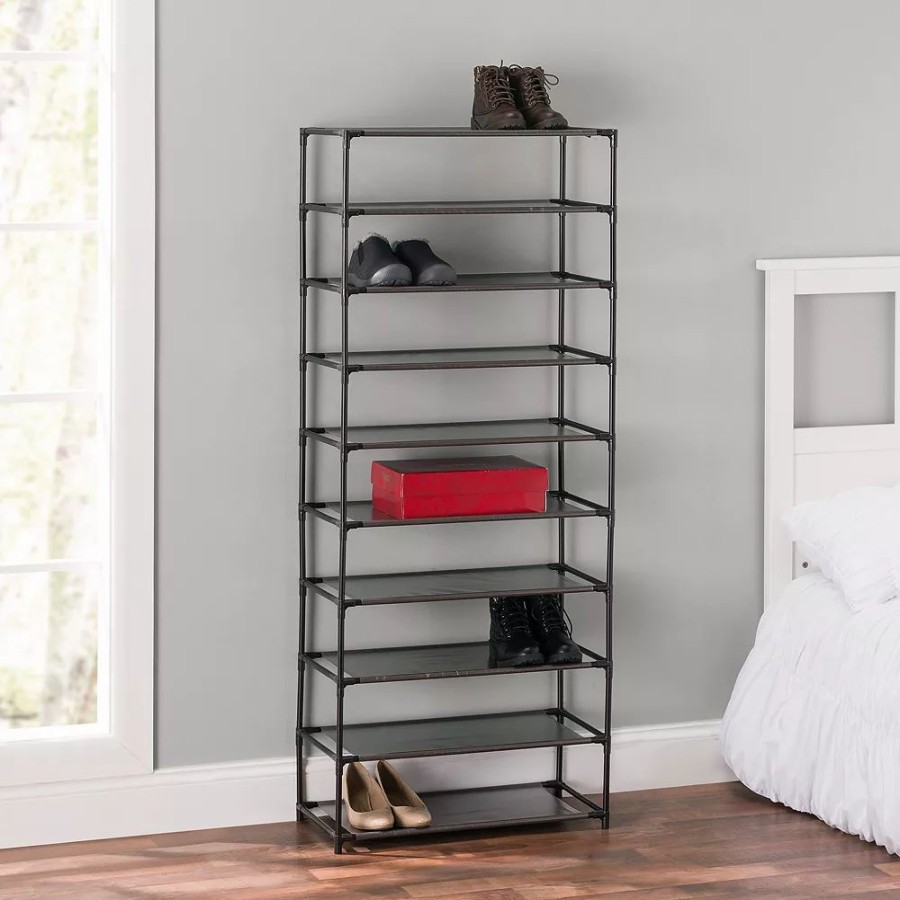 Storage & Cleaning * | Home Basics 30-Pair Non-Woven Shoe Shelf