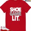 T-Shirt * | T-Shirt Air Jordan 11 Retro Cherry Sneaker-Matching T-Shirt (Shoe Game Lit)