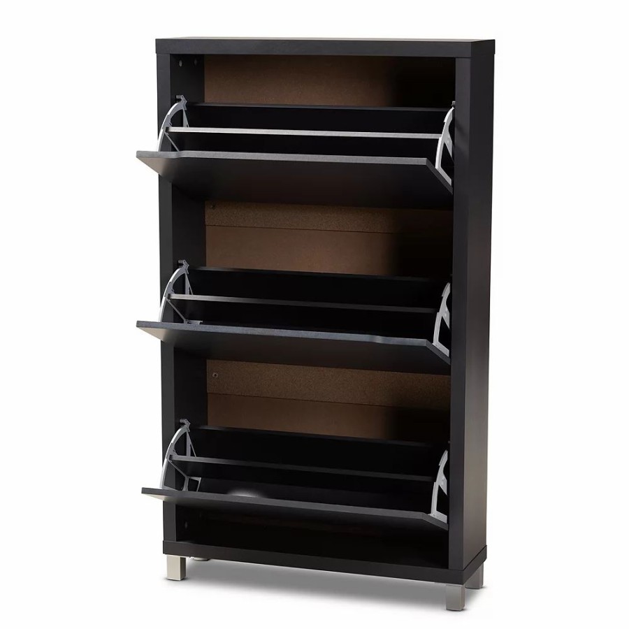 Storage & Cleaning * | Baxton Studio Simms Shoe Cabinet