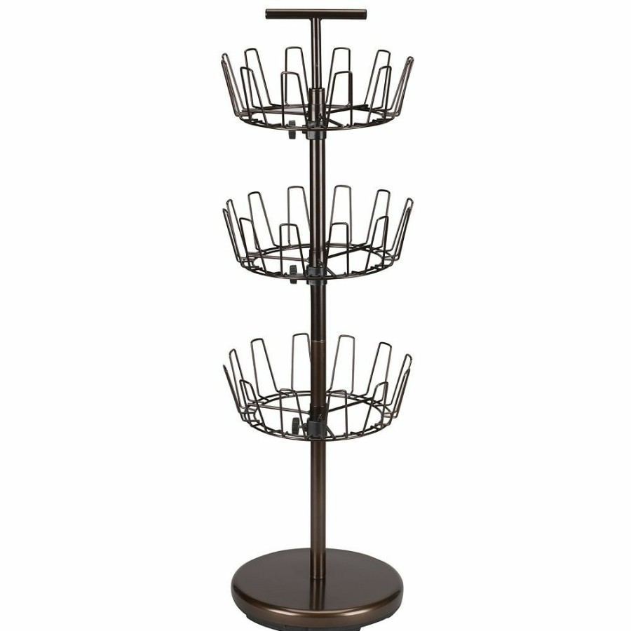 Storage & Cleaning * | Household Essentials 3-Tier Revolving Shoe Tree