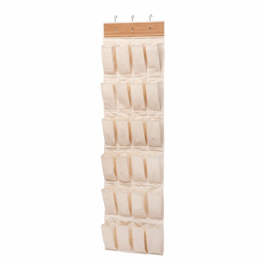 Storage & Cleaning * | Honey-Can-Do 24-Pocket Over-The-Door Shoe Rack & Organizer