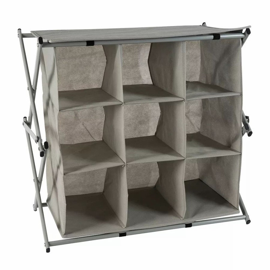 Storage & Cleaning * | Simplify 9 Grid Collapsible Shoe Rack