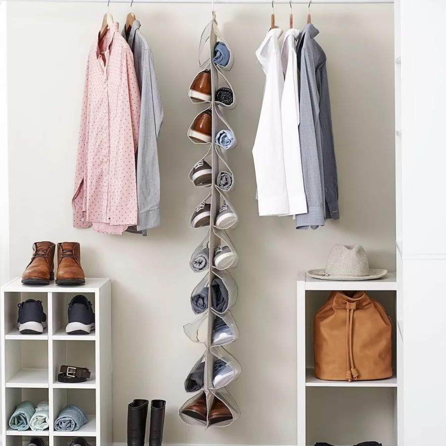 Storage & Cleaning * | Household Essentials 20-Pocket Hanging Shoe Organizer