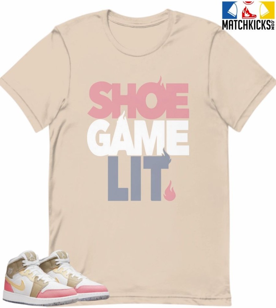 T-Shirt * | T-Shirt Jordan 1 Mid Pastel Vivid Green Grind Sneaker-Matching T-Shirt (Shoe Game Lit)