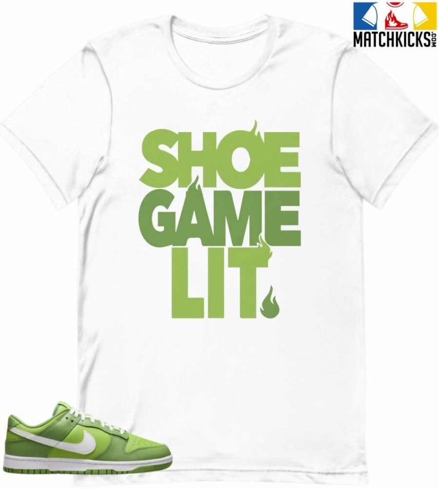 T-Shirt * | T-Shirt Nike Dunk Low Chlorophyll Sneaker-Matching T-Shirt (Shoe Game Lit)