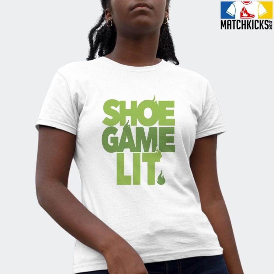 T-Shirt * | T-Shirt Nike Dunk Low Chlorophyll Sneaker-Matching T-Shirt (Shoe Game Lit)