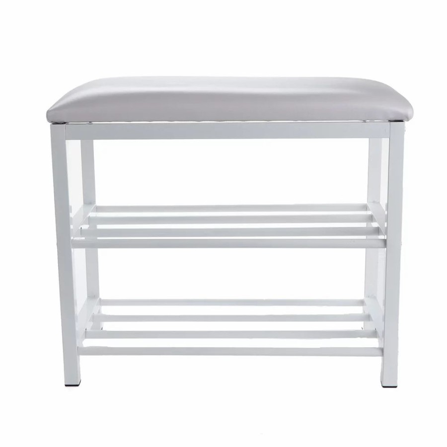 Storage & Cleaning * | Mind Reader 3 Tier Shoe Bench