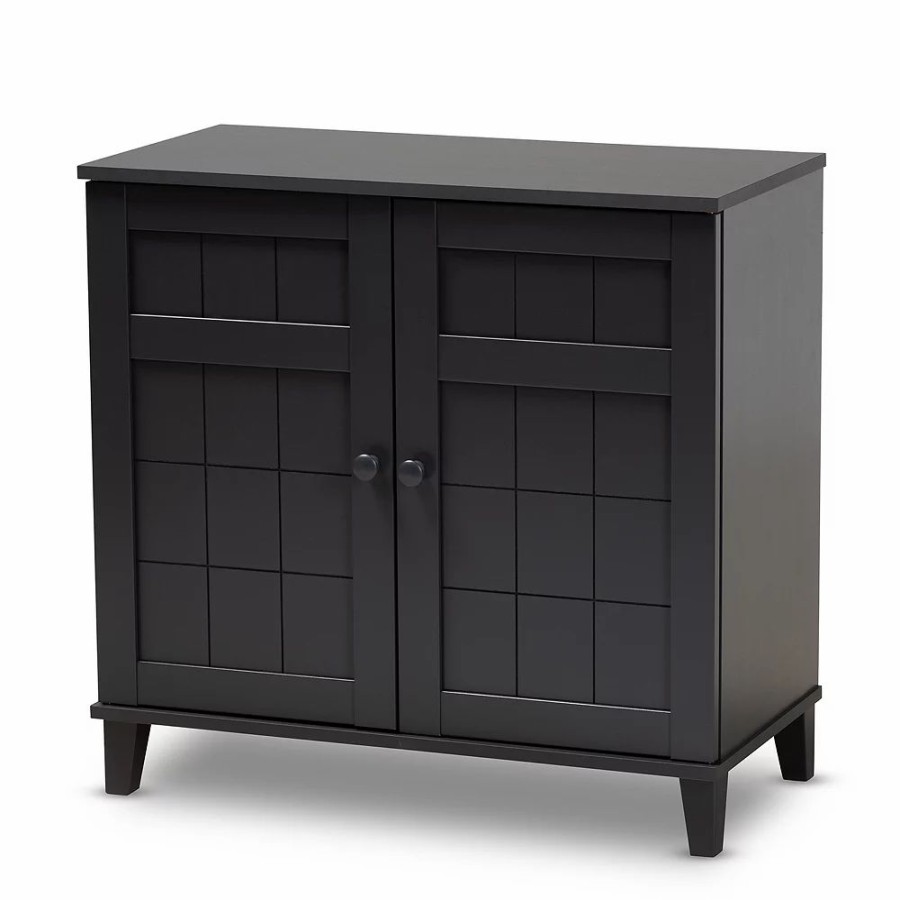 Storage & Cleaning * | Baxton Studio Glidden Shoe Cabinet