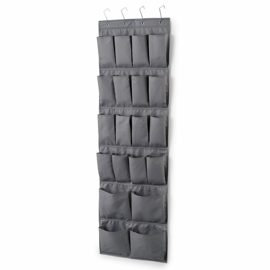 Storage & Cleaning * | The Big One Over The Door Shoe Organizer Gray