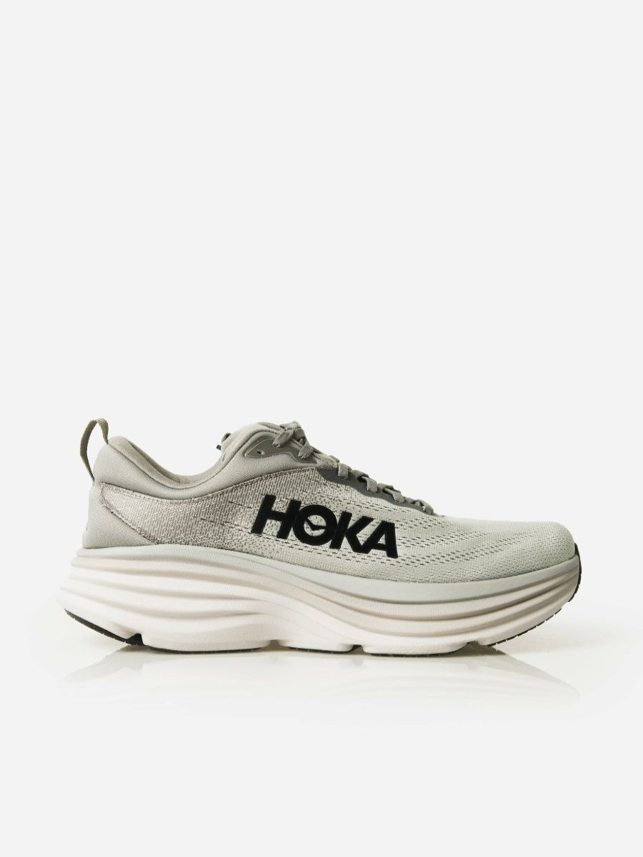 Athletic * | Hoka Men'S Bondi 8 Wide Running Shoe Sharkskin/Harbor Mist