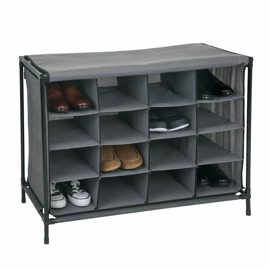 Storage & Cleaning * | Simplify 16-Compartment Shoe Storage Cubby